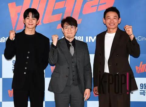 Hwang Jung-min, Jung Hae-in, Director Ryu Seung-wan — Veteran 2 Press Screening