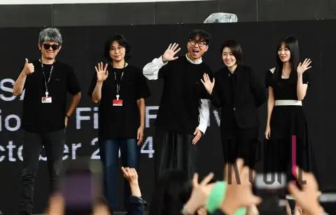 Kim Jong-gwan (Director), Director Noh Deok, Director Jang Hangjun, Shim Eun-kyung, Jiwoo — Busan Outdoor Stage Greeting