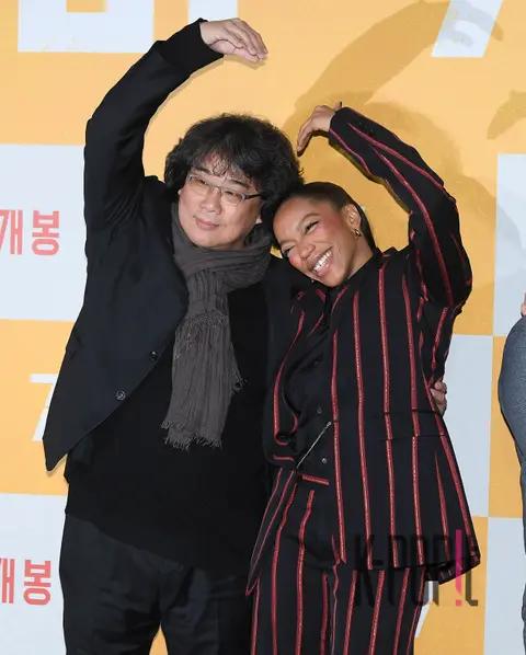 Director Bong Joon-ho, Naomi Akkie — Mickey 17 Korea Press Conference