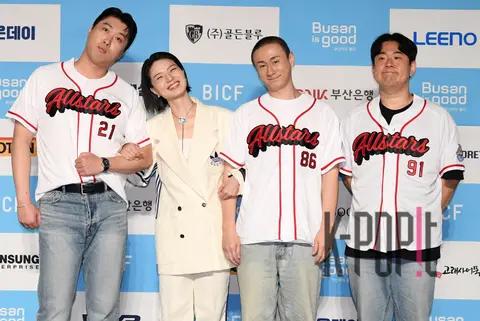 Song Ha-bin, Ahn Young-mi, Kim Juhwan, Moon Ji-wan — Bucheon International Fantastic Film Festival Blue Carpet