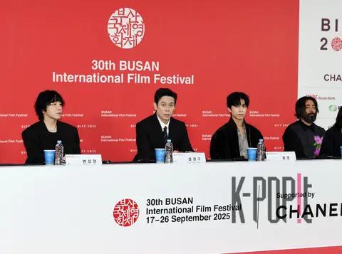 Director Byun Sung-hyun, Seol Kyung-gu, Hong Kyung, Yamada Takayuki — Bugukje Good News Press Conference